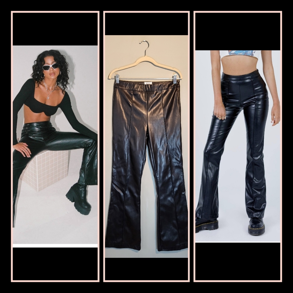 Princess Polly NWOT Vegan Leather Hot Pants | Flare | size 6